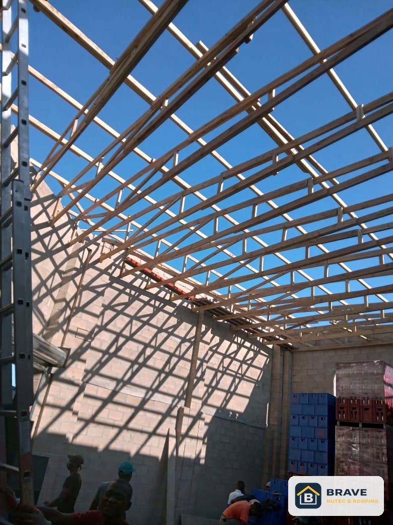 Large Roof Structure Installation